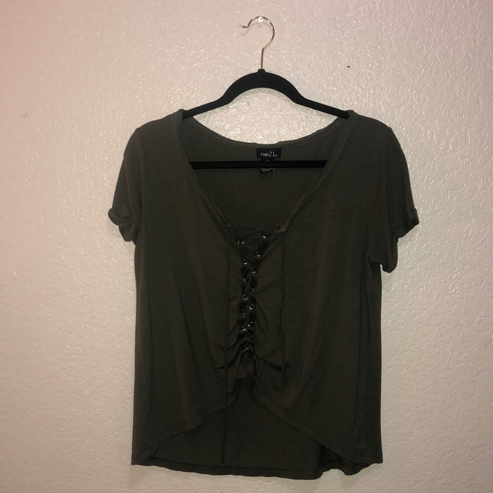 olive green top